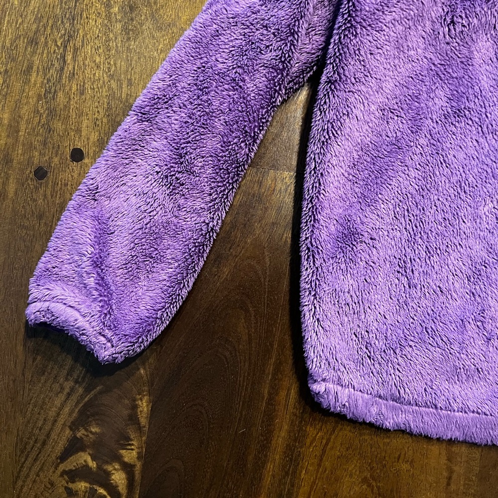 The North Face Kids Purple Fleece Hoodie 6t / 5t - Picture 5 of 9